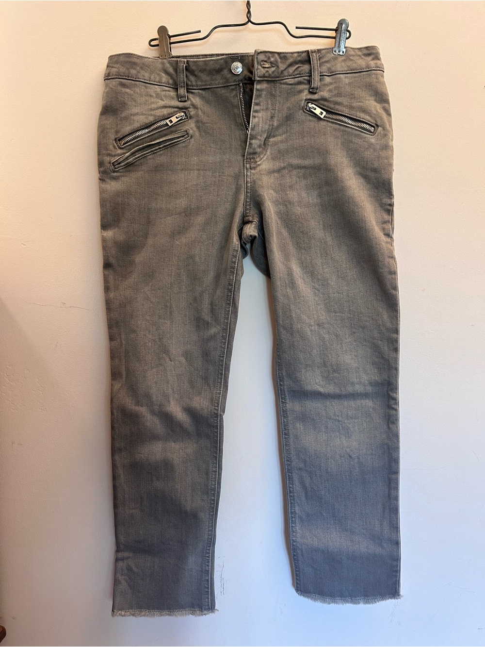 Zadig & Voltaire Ava Eco Gris Grey Light Wash Jeans Size 29
